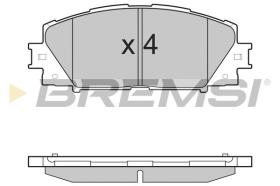 BREMSI BP3498 - PASTILLAS DE FRENO TOYOTA, LEXUS