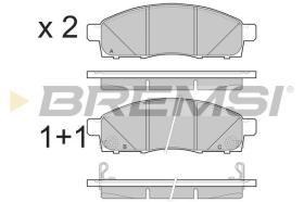 BREMSI BP3501 - PASTILLAS DE FRENO NISSAN