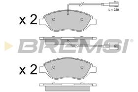 BREMSI BP3507 - PASTILLAS DE FRENO FIAT, ALFA ROMEO, LANCIA