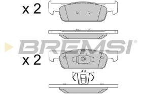 BREMSI BP3512 - PASTILLAS DE FRENO RENAULT, SMART, DACIA