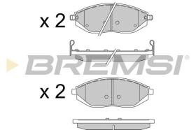 BREMSI BP3513 - PASTILLAS DE FRENO CHEVROLET