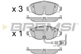 BREMSI BP3516 - PASTILLAS DE FRENO VW, AUDI, SKODA, SEAT