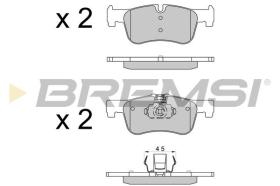 BREMSI BP3520 - PASTILLAS DE FRENO BMW, AUDI