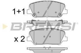 BREMSI BP3530 - PASTILLAS DE FRENO KIA, HYUNDAI