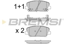 BREMSI BP3531 - PASTILLAS DE FRENO KIA, HYUNDAI