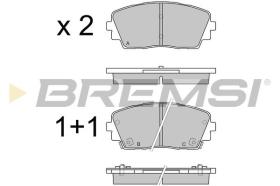 BREMSI BP3532 - PASTILLAS DE FRENO KIA