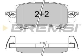 BREMSI BP3536 - PASTILLAS DE FRENO MAZDA