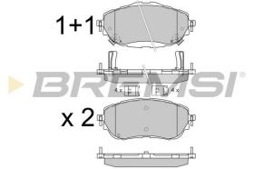 BREMSI BP3537 - PASTILLAS DE FRENO TOYOTA