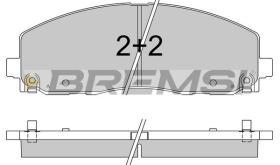 BREMSI BP3543 - PASTILLAS DE FRENO FIAT, VW, LANCIA, JEEP, DODGE