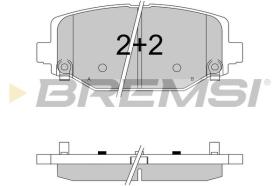 BREMSI BP3544 - PASTILLAS DE FRENO FIAT, VW, LANCIA, CHRYSLER