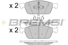 BREMSI BP3546 - PASTILLAS DE FRENO FORD