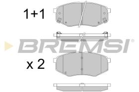 BREMSI BP3547 - PASTILLAS DE FRENO KIA, HYUNDAI