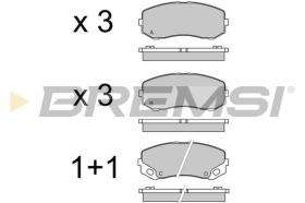 BREMSI BP3551 - PASTILLAS DE FRENO MITSUBISHI CANTER 2012