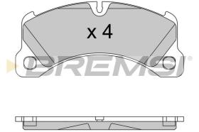 BREMSI BP3552 - PASTILLAS DE FRENO PORSCHE