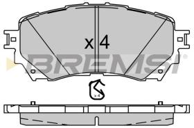 BREMSI BP3554 - PASTILLAS DE FRENO MAZDA