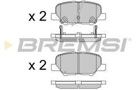 BREMSI BP3555 - PASTILLAS DE FRENO PEUGEOT, CITROEN, MITSUBISHI