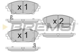 BREMSI BP3556 - PASTILLAS DE FRENO MAZDA