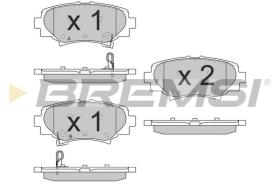 BREMSI BP3557 - PASTILLAS DE FRENO MAZDA