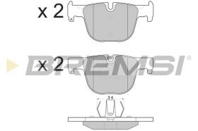 BREMSI BP3558 - PASTILLAS DE FRENO BMW