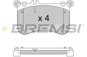 BREMSI BP3563 - PASTILLAS DE FRENO MERCEDES-BENZ