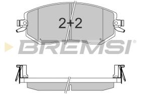 BREMSI BP3570 - PASTILLAS DE FRENO TOYOTA, SUBARU