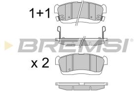 BREMSI BP3575 - PASTILLAS DE FRENO SUBARU, DAIHATSU