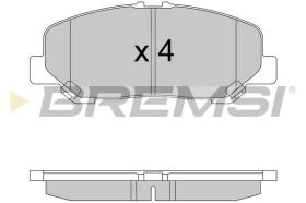 BREMSI BP3579 - PASTILLAS DE FRENO TOYOTA