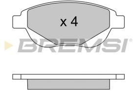 BREMSI BP3580 - PASTILLAS DE FRENO PEUGEOT, CITROEN