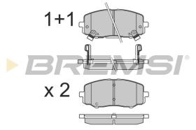 BREMSI BP3583 - PASTILLAS DE FRENO HYUNDAI