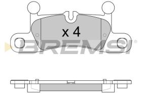 BREMSI BP3585 - PASTILLAS DE FRENO VW, PORSCHE