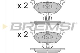 BREMSI BP3587 - PASTILLAS DE FRENO FORD, MAZDA