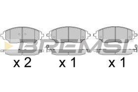 BREMSI BP3599 - PASTILLAS DE FRENO CHEVROLET