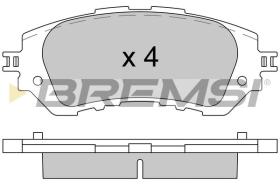 BREMSI BP3607 - JGO.PAST.FRENO TOYOTA