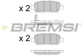 BREMSI BP3608 - PASTILLAS DE FRENO RENAULT, NISSAN, INFINITI