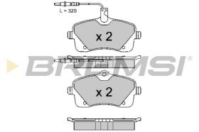 BREMSI BP3618 - PASTILLAS DE FRENO PEUGEOT