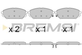 BREMSI BP3619 - PASTILLAS DE FRENO HYUNDAI