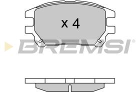 BREMSI BP3622 - PASTILLAS DE FRENO LEXUS