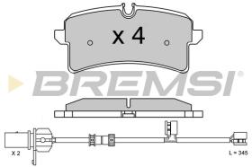 BREMSI BP3624 - PASTILLAS DE FRENO AUDI, PORSCHE, BENTLEY