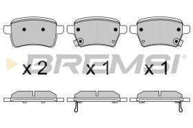 BREMSI BP3627 - PASTILLAS DE FRENO FIAT, OPEL, ABARTH