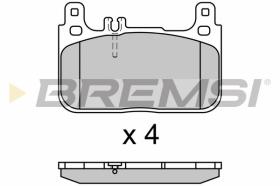 BREMSI BP3628 - PASTILLAS DE FRENO MERCEDES-BENZ