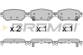 BREMSI BP3630 - PASTILLAS DE FRENO RENAULT, NISSAN