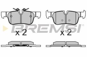 BREMSI BP3633 - PASTILLAS DE FRENO BMW, MINI