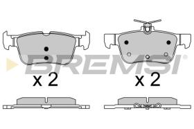 BREMSI BP3637 - PASTILLAS DE FRENO FORD, REX MOTORCYCLES, SKODA