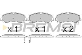 BREMSI BP3638 - PASTILLAS DE FRENO RENAULT, NISSAN, INFINITI