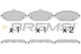 BREMSI BP3641 - PASTILLAS DE FRENO MERCEDES-BENZ