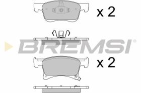 BREMSI BP3644 - PASTILLAS DE FRENO OPEL, VAUXHALL