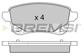 BREMSI BP3645 - PASTILLAS DE FRENO RENAULT