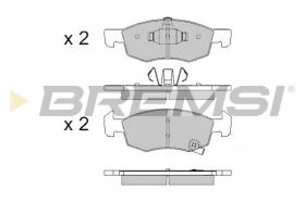 BREMSI BP3646 - PASTILLAS DE FRENO OPEL, VAUXHALL