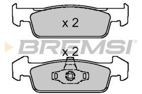 BREMSI BP3647 - PASTILLAS DE FRENO RENAULT, DACIA