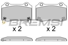 BREMSI BP3649 - PASTILLAS DE FRENO DODGE, CHRYSLER, TESLA, JEEP